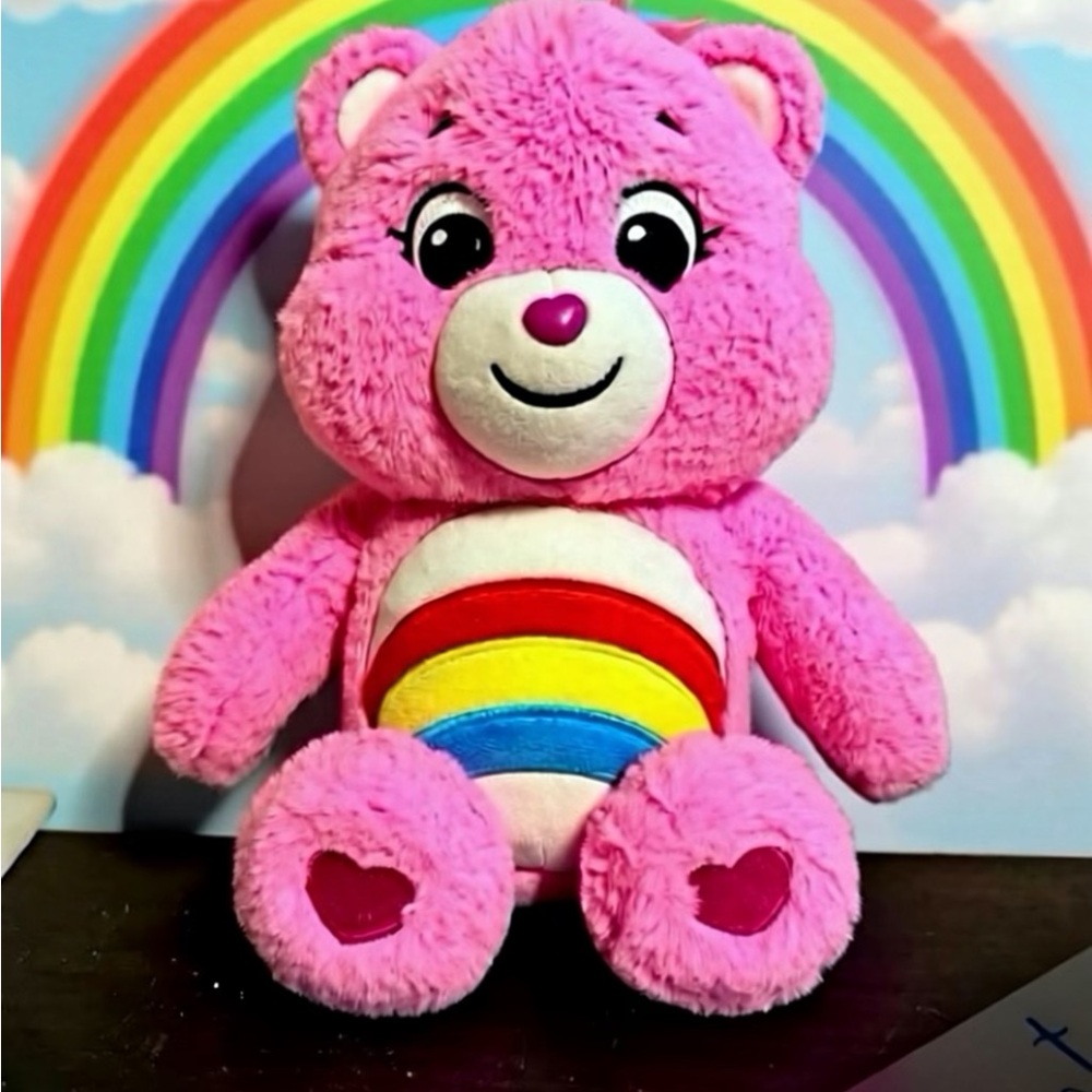 Care Bears Pink Plush with Rainbow Tummy